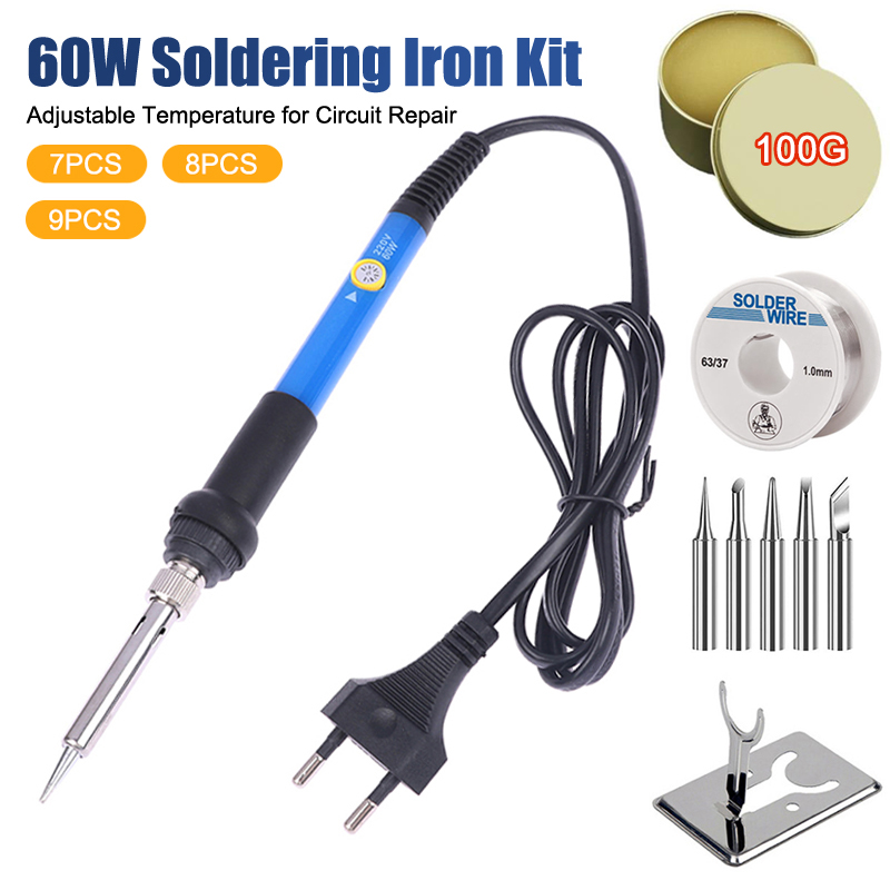 Diy Electronics Storage - Adjustable Temp 220V 60W Electric Soldering