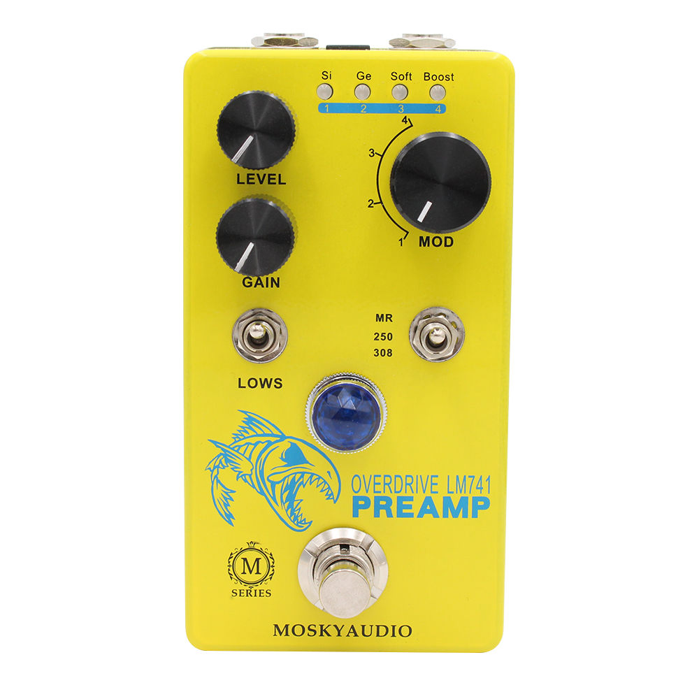 Diy Guitar Electronics - MOSKY LM741 Preamp Guitar Pedal Distortion