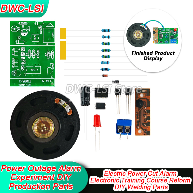 Diy Electronics Course - Power Outage Alarm Experimental kit Power