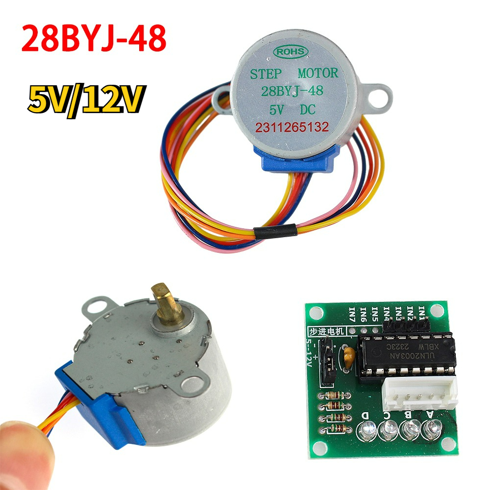 Arduino Diy Electronics - 28BYJ-48 Stepper Motor Kit 5V/12V 4-Phase