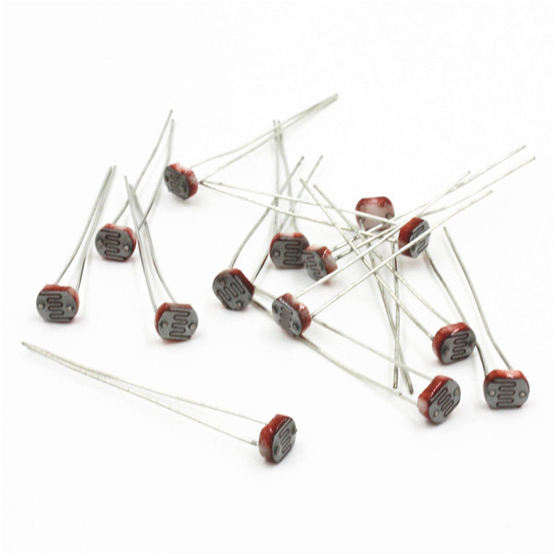 30PCS 5mm Photoresistor LDR CD - огляд і ціна Arduino Diy Electronics