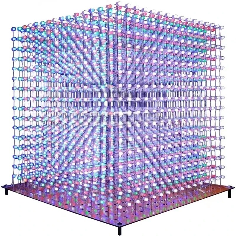 3 D16mini Light Cube Kit 16x16 - огляд і ціна Diy For Electronics