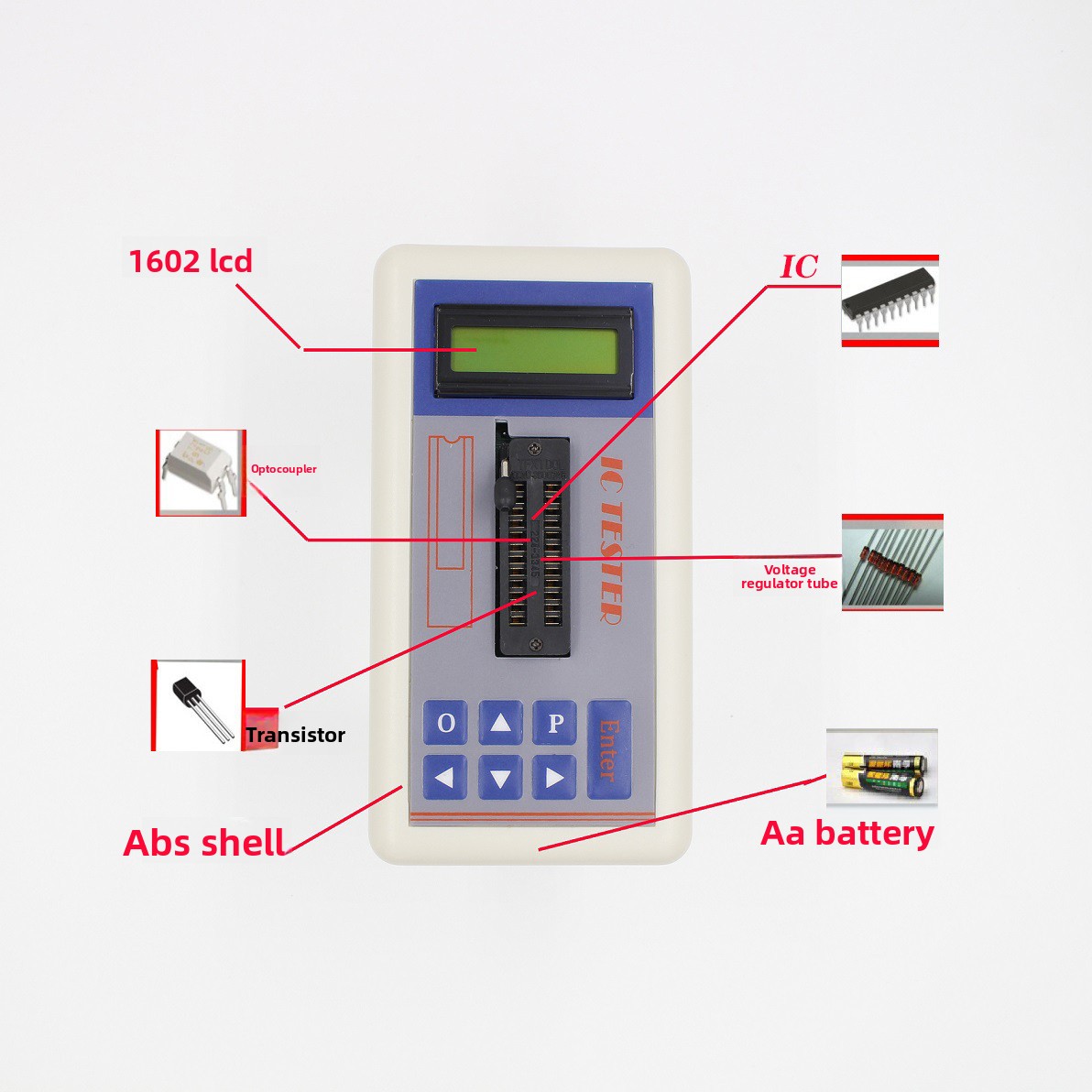 TSH‑06F IC Transistor Tester f - огляд і ціна Diy Electronics Shop