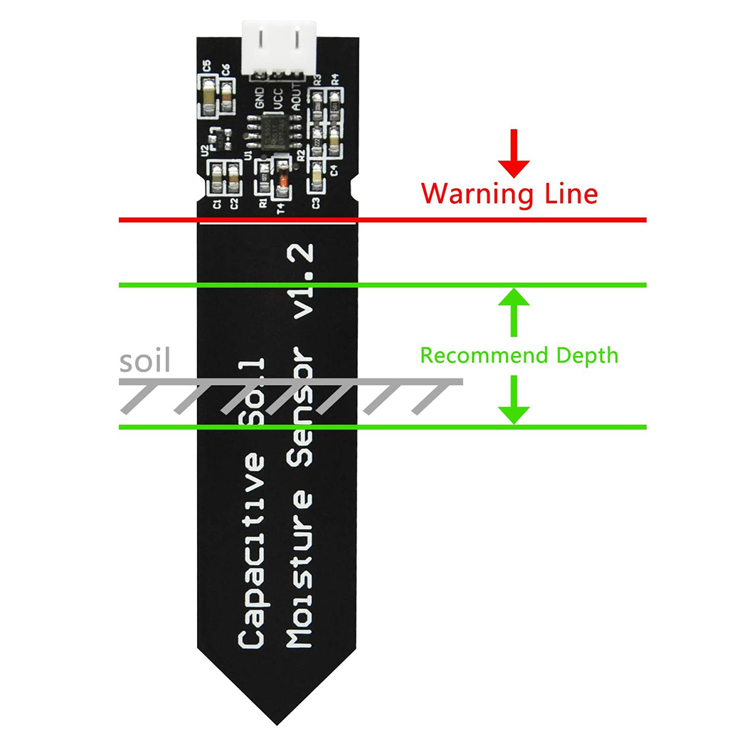 Capacitive Soil Moisture Senso - огляд і ціна Arduino Diy Electronics