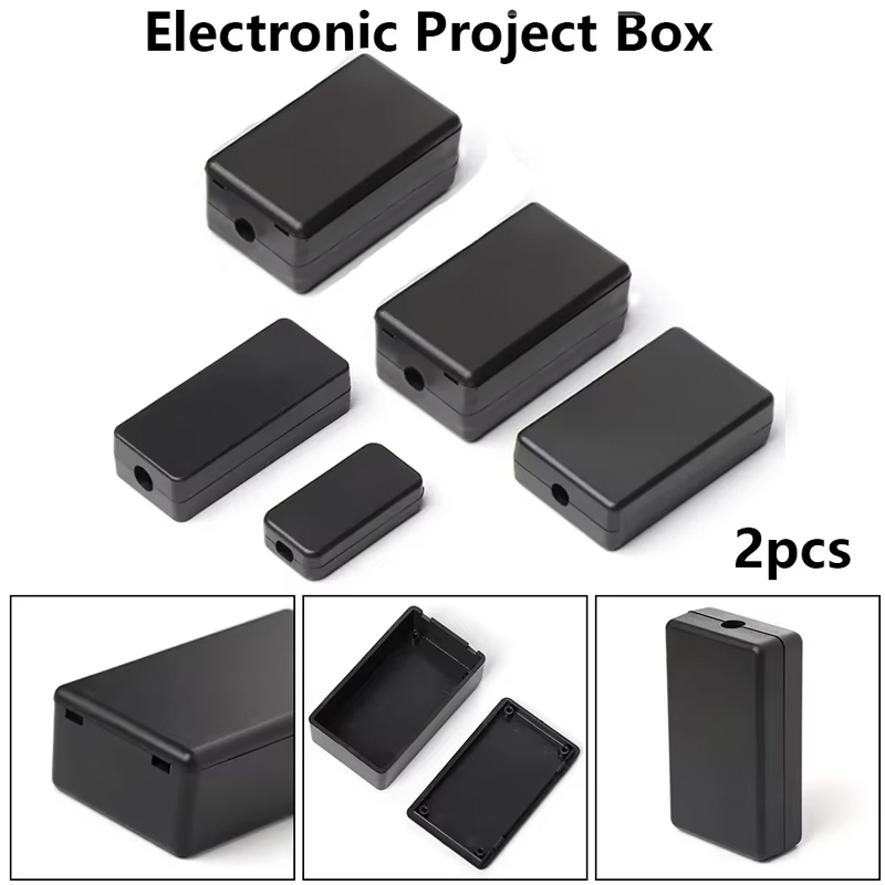 2PCS Plastic Waterproof Black  - огляд і ціна Diy Electronics Storage