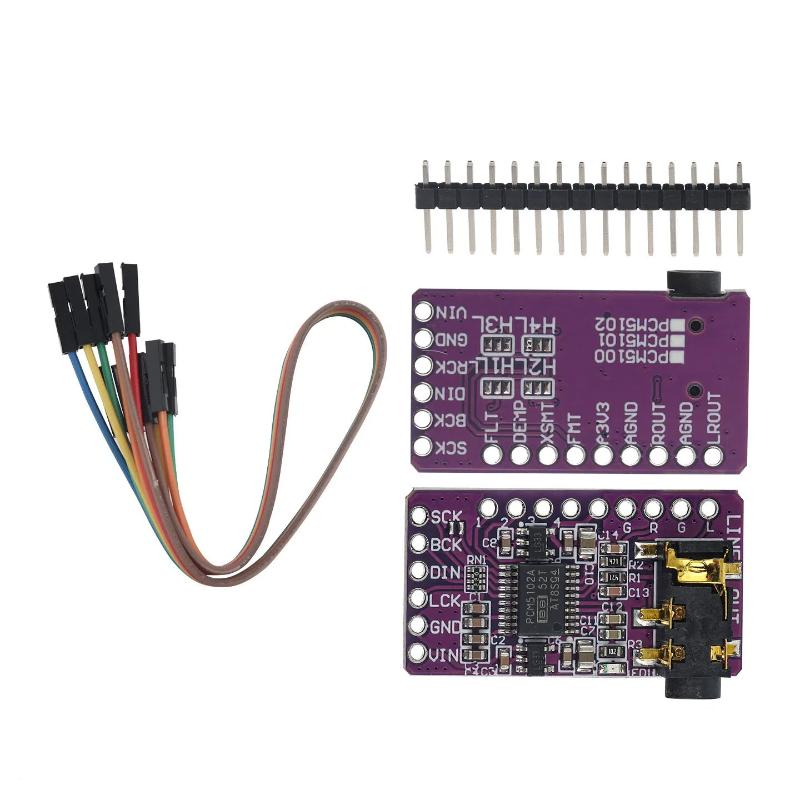 PCM5102 I2S DAC Decoder Board  - огляд і ціна Diy Audio Electronics Projects